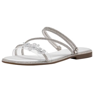 
Hot Wind Fashion Sandals 2026 Summer New Silver Two-Wear Sandals Outerwear Slippers Versatile One-Purchase Women's Shoes