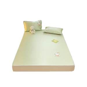 
Red bean new ice silk mat summer home type A mother and baby children student dormitory single bed mat bed cover style