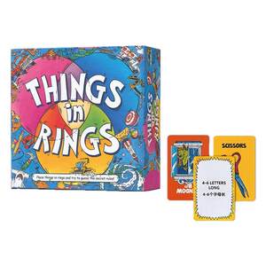 
Spot! Things in the ring board game, Chinese and English bilingual rings, word guessing and reasoning game, party to children