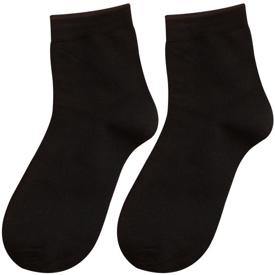 Thickened women's solid color medium-tube cotton socks extended thickened cotton quality warm winter women's socks casual long waist
