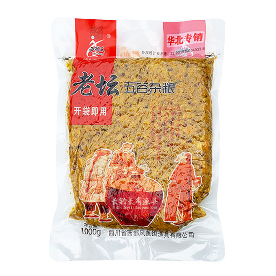 
Western Feng Lao Tan cereals, sweet potato, wheat, fruit wine, fragrant corn nest material, wild fishing carp, grass and herring fishing bait