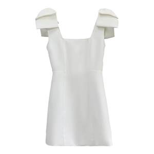 
Sexy bow suspender dress for women 2025 Autumn new style high-end French niche waist-hugging A-line skirt