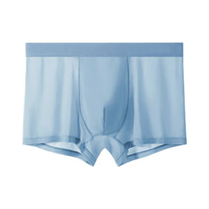 
Yalu Men's Underwear Ice Silk Seamless Breathable Antibacterial Boxer Briefs Boys 2026 New Large Size Mid-waist Boxer Briefs