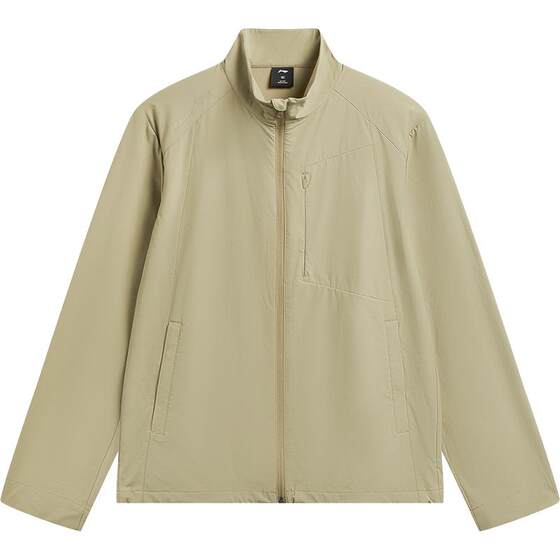 
Li Ning Outdoor CF Spring New Casual Black Jacket Water-Repellent Four-Way Elastic Stand Collar Executive Jacket for Men