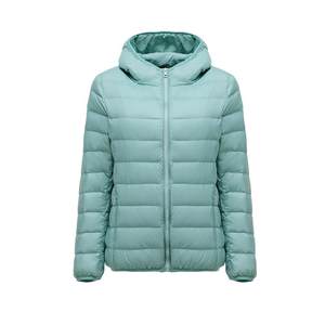 
Thin down jacket for women new short hooded warm white duck down ribs popular autumn and winter large size lightweight jacket