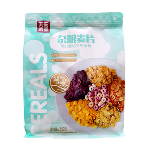 
Tianshou Lekang multigrain cereal, saccharin-free cereal ring mixed with yogurt, low-fat crispy breakfast tablets soaked in milk companion
