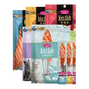 
McFoody Cat Strips 100 Kisses Fish and Chicken Adult Kitten Nutritional Wet Food Pack Cat Hydrating Cat Snacks Canned