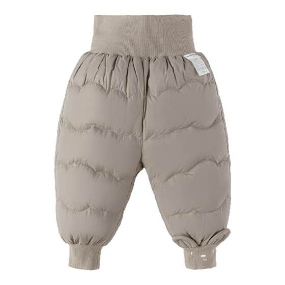 
Balabala One baby down pants high waist belly protection trousers for boys and girls winter clothing 2025 new warmth