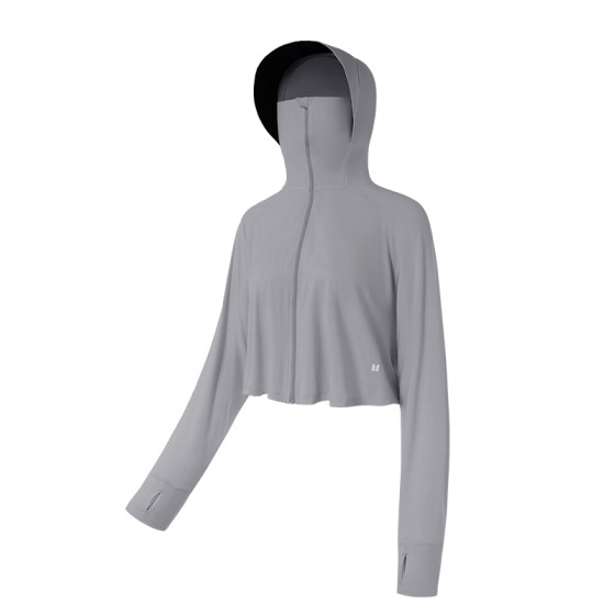 【昆凌同款】茉寻斗篷款防晒衣黑胶帽檐女夏原纱冰钛透气披肩外套