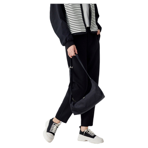 Gu Mu Xixi Sheep Commuters Pure Color Conical Casual Pants Female Autumn New Products Simple Performing Age Passenger Pants
