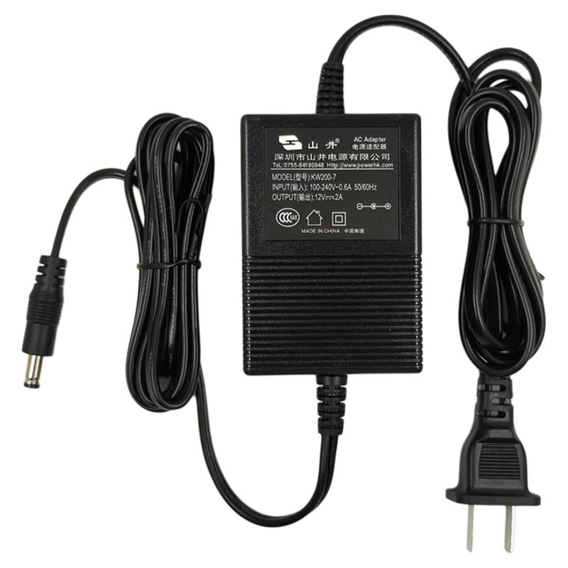 Shanjing 12V 2A Power Adapter for Surveillance Cameras, Routers, and ...