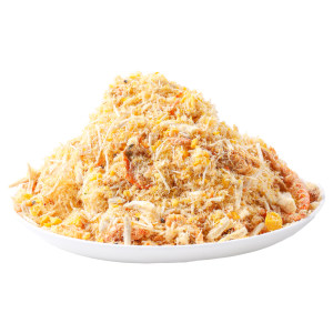 
Egg yolk krill chicken floss cat main food freeze-dried bibimbap dog cat food companion beauty nutritional pet snacks hair