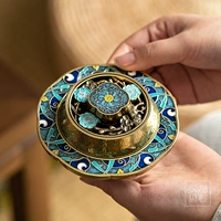Японская эмаль ручной работы, аромалампа из сандалового дерева, курильница для благовоний, из алойного дерева