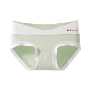 Catman Pregnant Women's Pure Cotton Antibacterial Crotch Low Waist Traceless Large Size Late Pregnancy Triangle Shorts