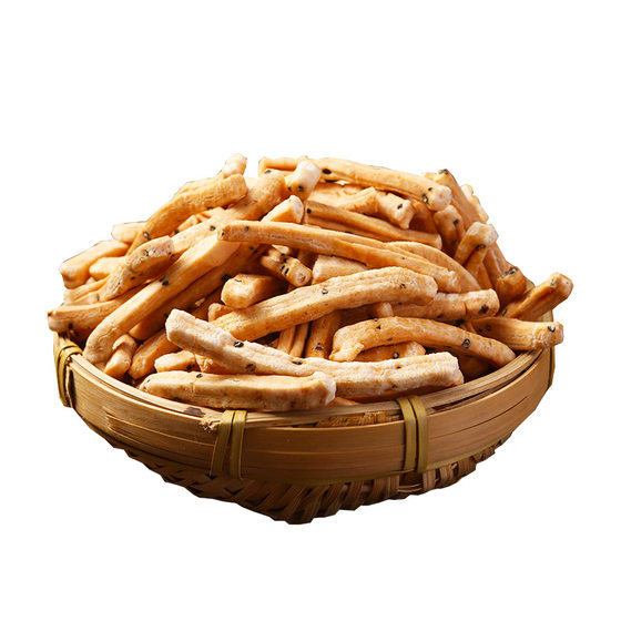 Handmade Salt Fried Rice Cake Strips, Non-fried Healthy Specialty, Nostalgic Popcorn Snacks, Roasted Seeds and Crispy Assemblage Pack