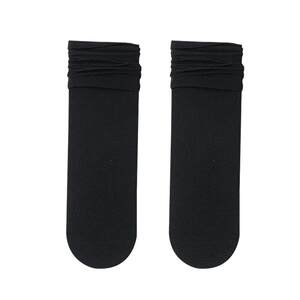 
Men's ice stockings summer thin black mid-tube socks velvet stockings summer leather shoes business suit stockings