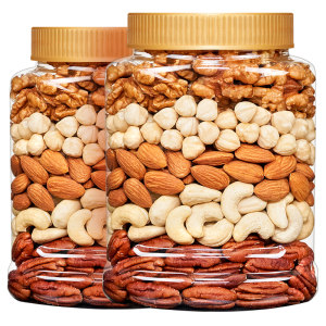 Daily Nuts Mixed Dried Fruits 100% Pure Nuts Comprehensive Nuts 500g Canned New Year Snacks for Pregnant Women and Children