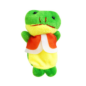 Five frog fingers doll children's English storytelling picture book teaching aid interactive toys finger animal kindergarten
