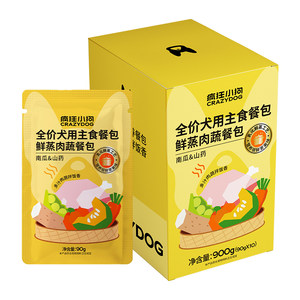 
Crazy Puppy Canned Dog Snacks Mixed with Dog Food Fresh Steamed Meal Pack Full Price Staple Food Teddy Pet Wet Food Mixed with Rice