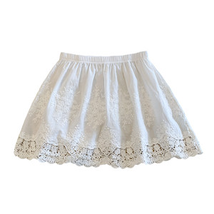 
New fashion ins hollow solid color versatile casual elastic waist lace layered buttocks and crotch leggings butt curtain