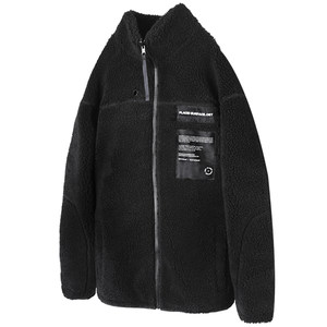 
PSO Brand Men's and Women's Warm Thickened Solid Color Couple Stand Collar Imitation Lamb Plush Cotton Jacket Winter