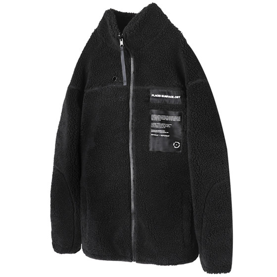 
PSO Brand Men's and Women's Warm Thickened Solid Color Couple Stand Collar Imitation Lamb Plush Cotton Jacket Winter