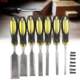 7 Pcs 6-8mm Manual Wood Carving Hand Chisel To Set Profes