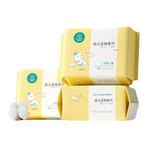
All Cotton Times Baby Cotton Wipe 100% Pure Cotton Wet and Dry 100 Pump * 12 Bags Special Washing Wipe for Baby