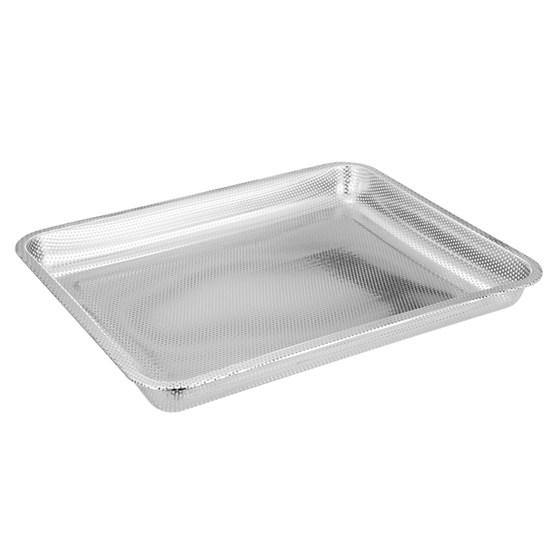 Food grade 304 stainless steel tea tray dense hole leakage disk small hole steam tray drain square plate oil -proof oil commercial oil plate
