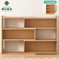 Простая книжная полка, многослойная система хранения для спальни, регулируемый книжный шкаф