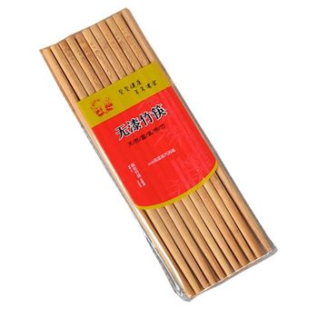 10 Pairs of Natural Bamboo Chopsticks High-End Carved Household Home Use