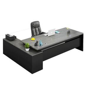 
Office desk simple modern office computer desk with cabinet president manager supervisor single desk large desk boss desk desk