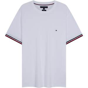 
Tommy spring and summer men's pure cotton pique mesh casual commuting edged cuffs round neck short-sleeved top T-shirt