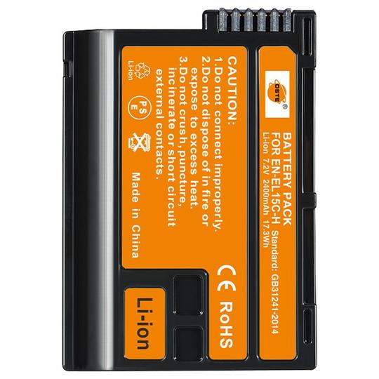 DSTE Nikon EN-EL15c Battery 2400mAh for Z7, Z6 II, Z8, Z5, D800
