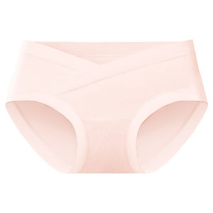 Seamless modal maternity underwear women's antibacterial extended crotch pregnancy special low-waist belly-supporting triangle shorts