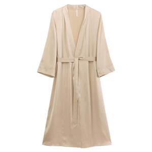 
Gift gift] Heavy 100% mulberry silk silk long nightgown women pajamas red wedding morning gown gold three towers
