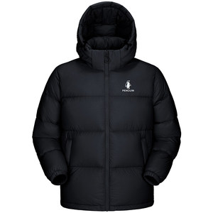 
Penguin Snow Puff Down Jacket Winter Men's and Women's 90 Duck Down Thickened Warm Short Windproof Bread Jacket