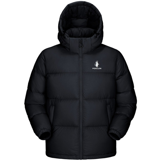 
Penguin Snow Puff Down Jacket Winter Men's and Women's 90 Duck Down Thickened Warm Short Windproof Bread Jacket