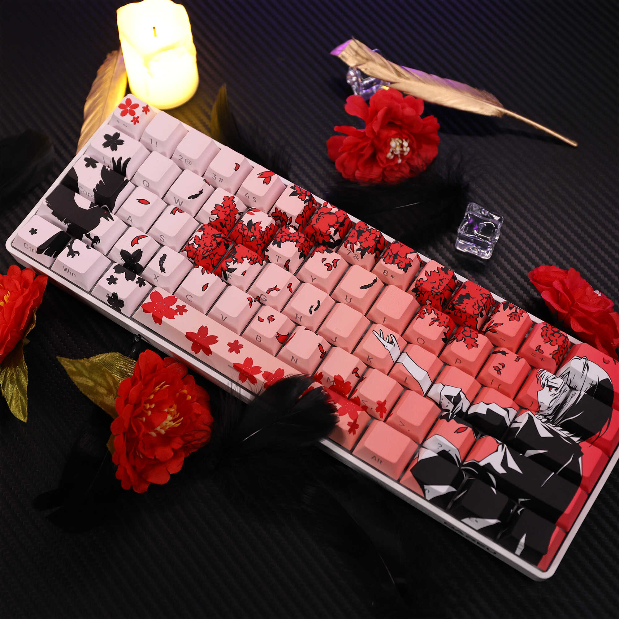 wooting60he+ raven sakuraキーキャップ wooting60he+ raven sakuraキーキャップ 2025年最新】raven