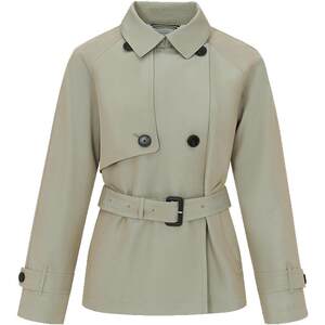 
Hazzys Haggis spring and autumn plain top loose version short casual long-sleeved British windbreaker trend coat for women