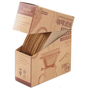 Coffee filter paper coffee filter fan -shaped filter paper drip -type hand -rushing ear coffee powder filter paper and V60 filter cup