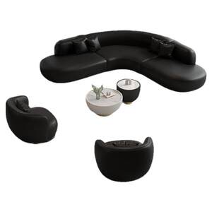 Simple and light luxury cat claw leather sofa office reception area corner sofa beauty salon seating area L-shaped sofa chair