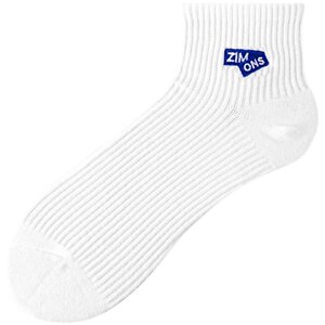 Gift box men's socks for spring and summer short tube anti-odor and sweat-absorbing embroidery solid color medium tube pure cotton low-top socks trend ins