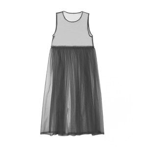 Net yarn skirt super immortal with black gauze skirt simple high waist and thin, outside, single -layer fairy cover skirt