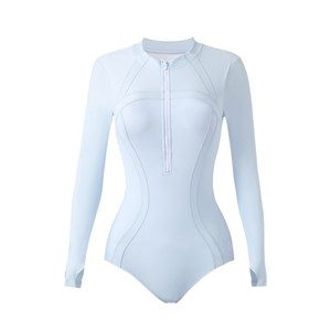 
Disney one-piece swimsuit for women, long-sleeved beach sun protection wetsuit, snorkeling surfing suit, hot spring bathing suit, beautiful swimsuit