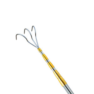 Water removal rake fishing, fishing, fishing, grass-rake, small rake, stainless steel mesh rod accessories salvage hook