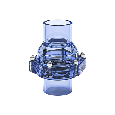 Clapet Anti-retour PVC Transparent 50mm - Anti-refoulement Eaux Usées | Pour Tuyau Horizontal/vertical