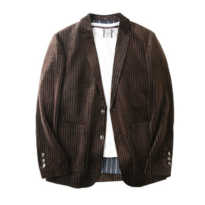 
Light luxury foreign trade! Dingzhi three-dimensional texture waffle skin-friendly soft and glutinous men's spring and autumn business casual suit jacket