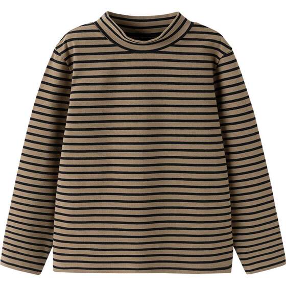 
Balabala children's long-sleeved T-shirt boys and girls half turtleneck warm top autumn and winter baby bottoming shirt thick