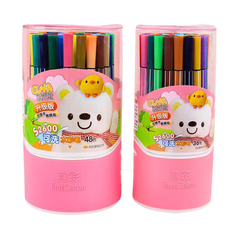 ชุดปากกาเมจิกสีน้ำ Truecolor 48 สี - ล้างออกได้และปลอดภัย